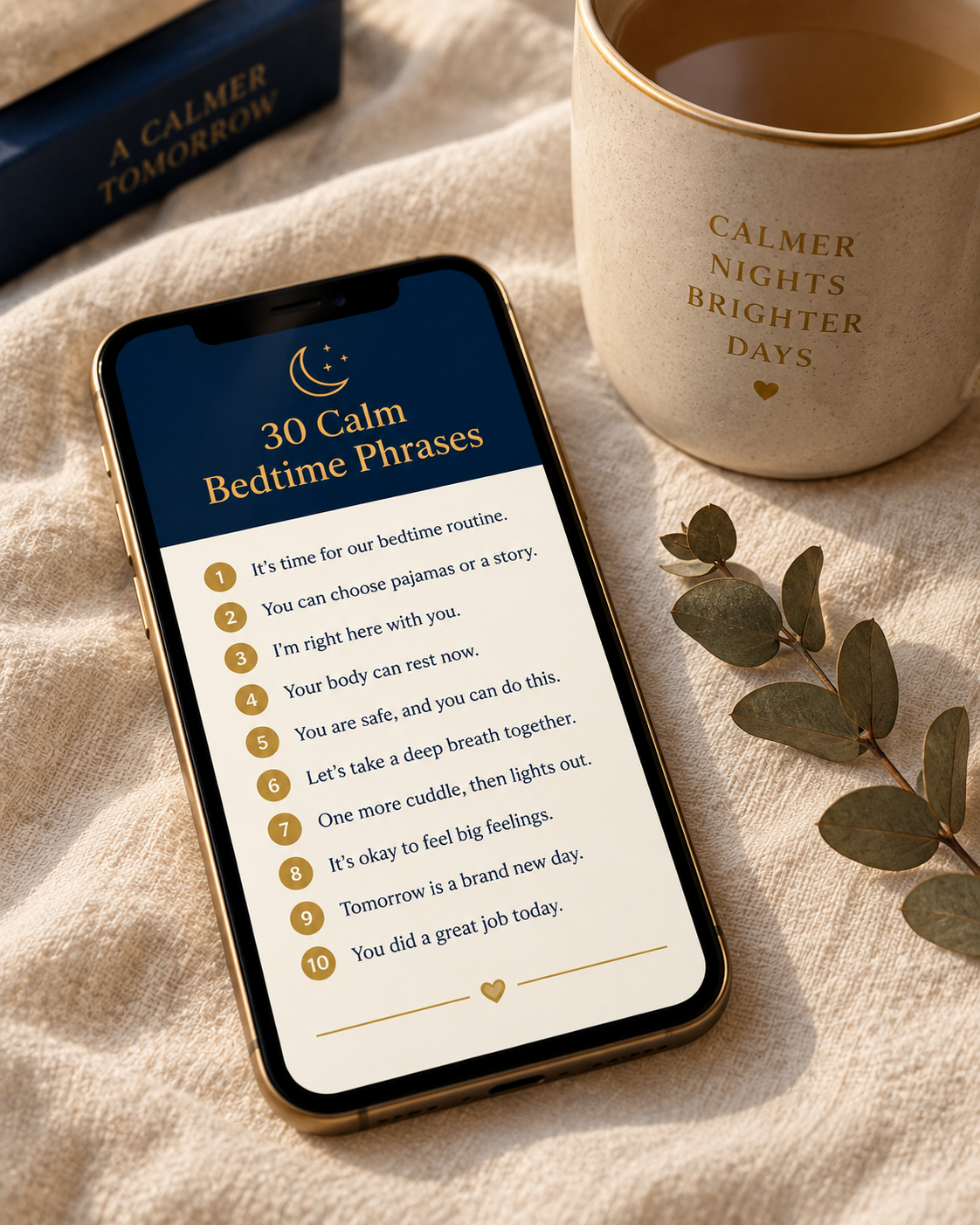 Bonus 1 — 30 Calm Bedtime Phrases